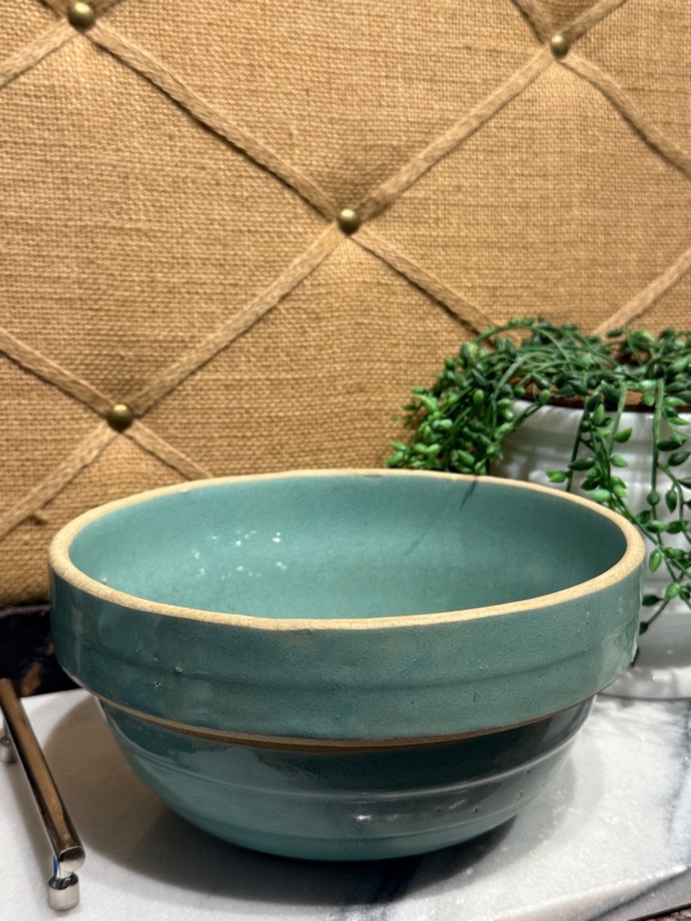 Vintage Stoneware Serving Bowl